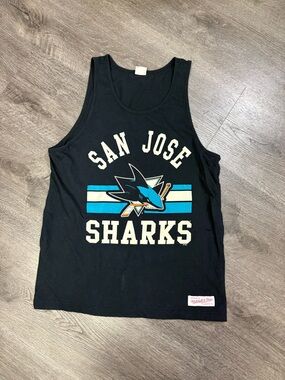 San Jose Sharks Men’s Size Large Tank Top National Hockey League Mitchell & Ness